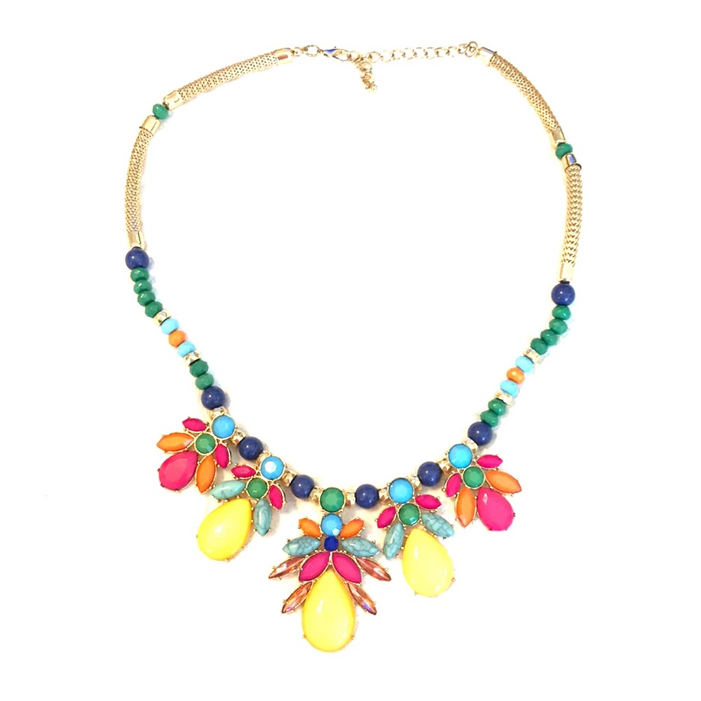 Gem tone necklace worn once